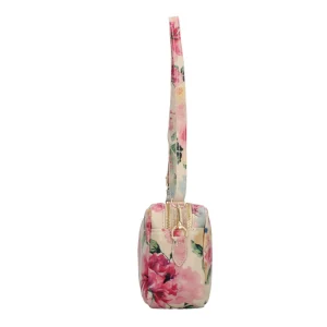 Discount Saponetta in vera pelle con fantasia floreale Donna Borse A Tracolla