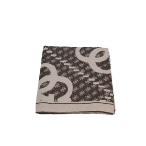 Outlet Sciarpa con motivo monogramma Donna Foulard E Sciarpe