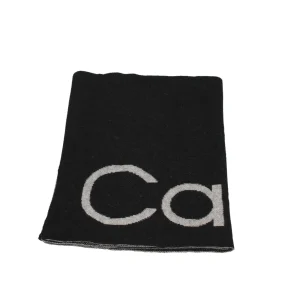 Outlet Sciarpa in misto lana con logo lettering Donna Foulard E Sciarpe