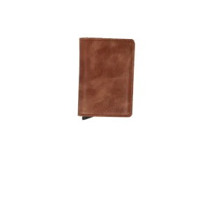 Outlet Miniwallet in Pelle Chiaro con Cardprotector RFID Uomo Portatessere