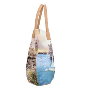 Fashion Shopping bag YNot capiente con stampa artistica e doppio manico Donna Borse Shopping