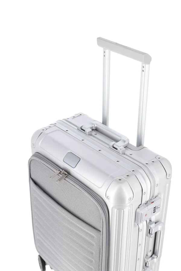 Outlet Valigia bagaglio a mano Next S+ in alluminio con TSA e tasca laptop Trolley Cabina