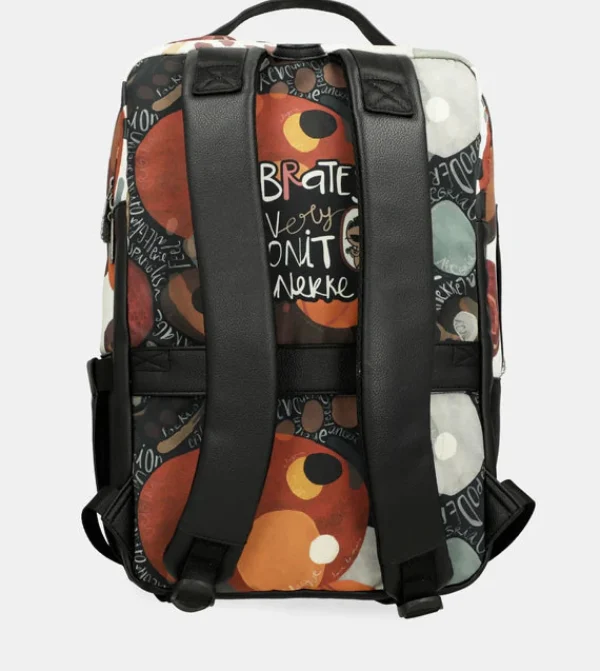 Hot Zaino capiente con stampa artistica e design ergonomico Donna Zaini