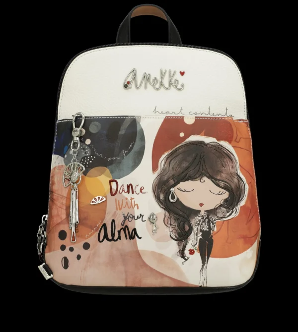 Clearance Zaino compatto con design artistico e dettagli raffinati Donna Zaini