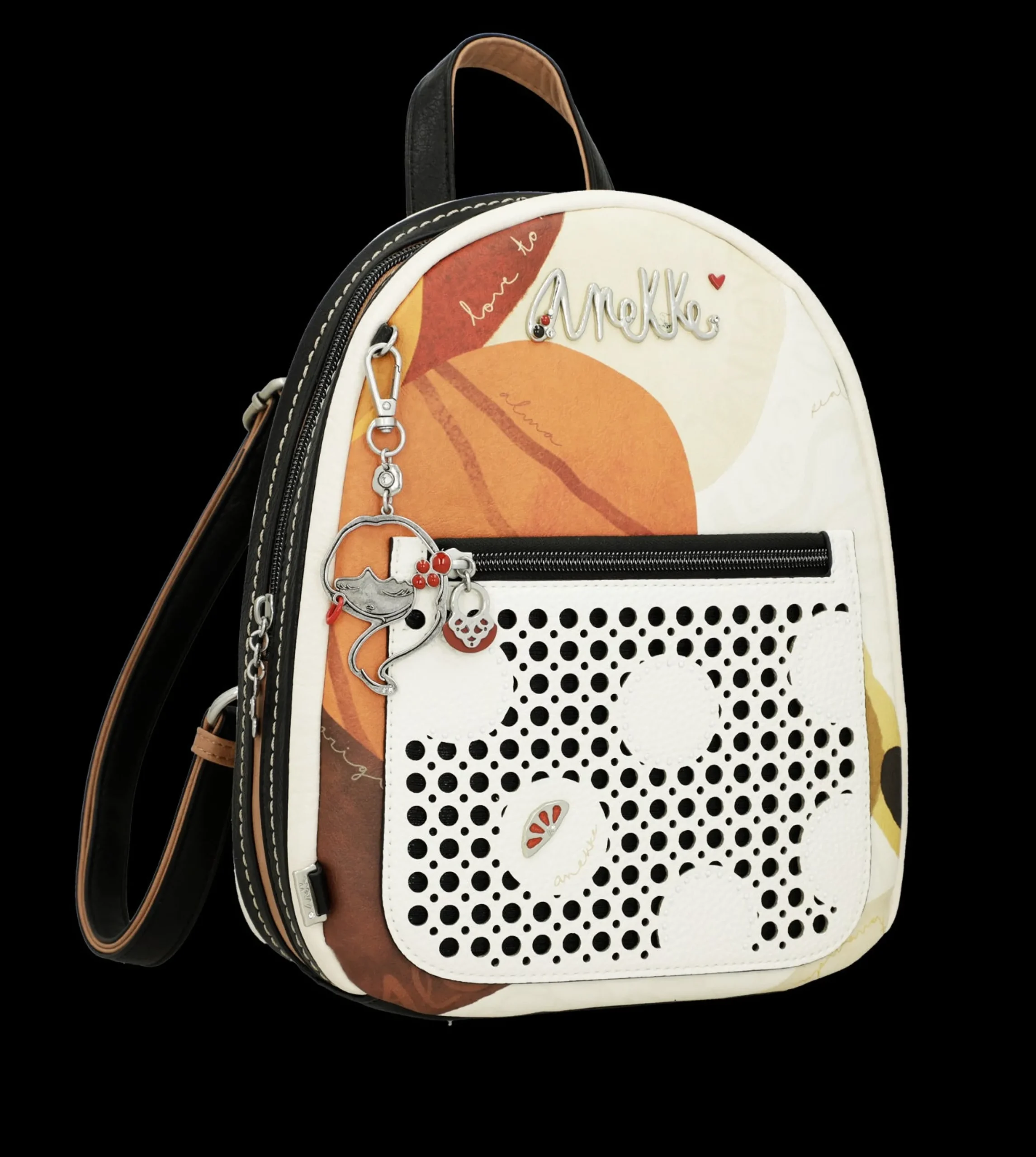 zaino_anekke_compatto_con_1-2.webp Best Zaino compatto con tasca traforata e charm decorativo Donna Zaini