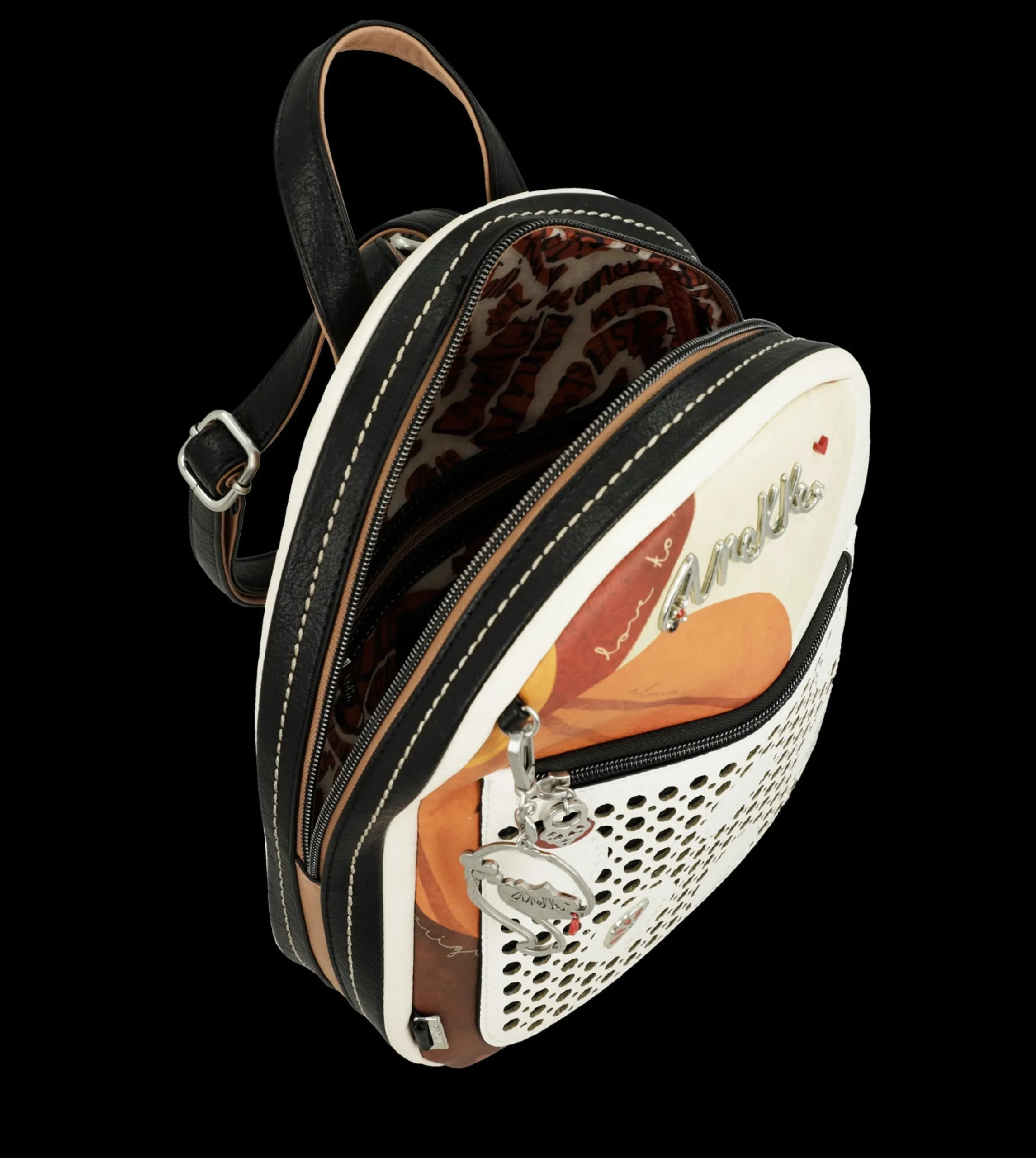zaino_anekke_compatto_con_2-2.webp Best Zaino compatto con tasca traforata e charm decorativo Donna Zaini