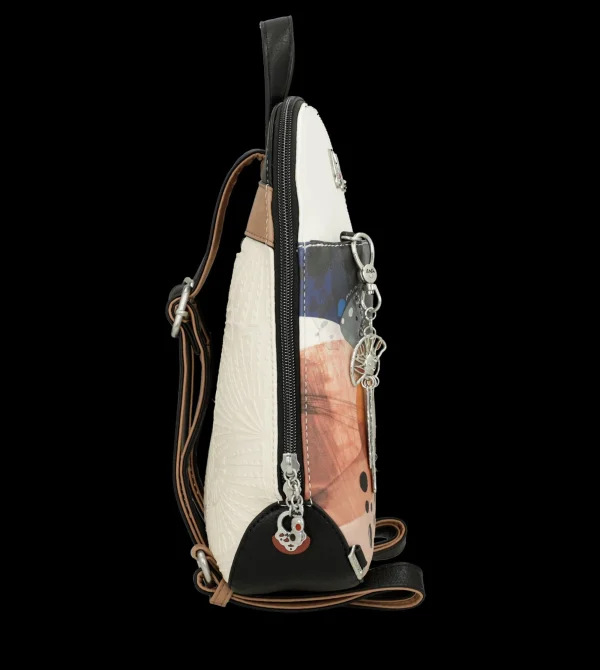 Clearance Zaino compatto con design artistico e dettagli raffinati Donna Zaini