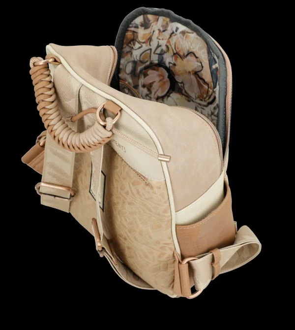 Hot Zaino compatto ed elegante con dettagli intrecciati Donna Zaini