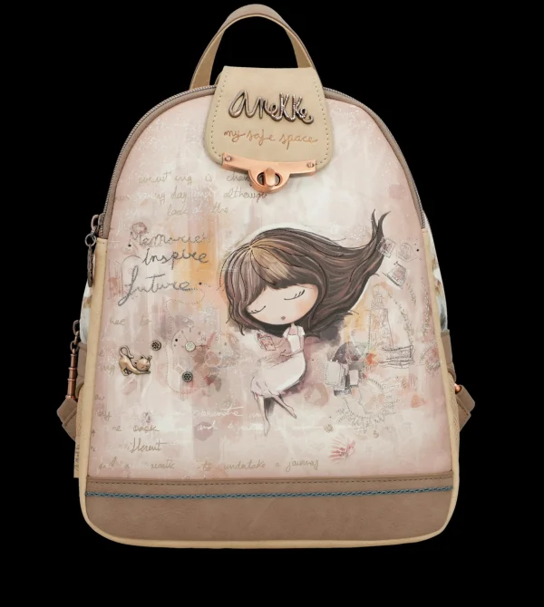 Clearance Zaino con chiusura a patta e dettagli romantici Donna Zaini