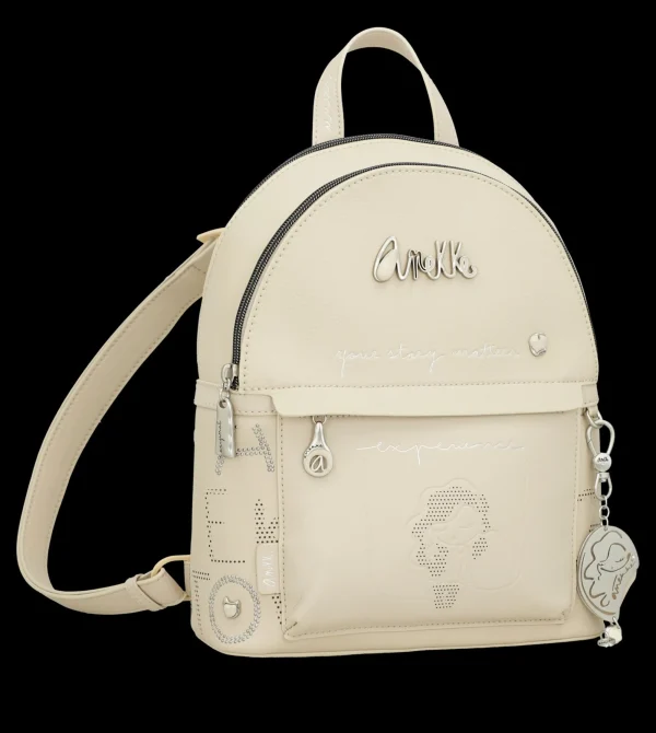 Clearance Zaino con dettagli traforati e tasca frontale Donna Zaini