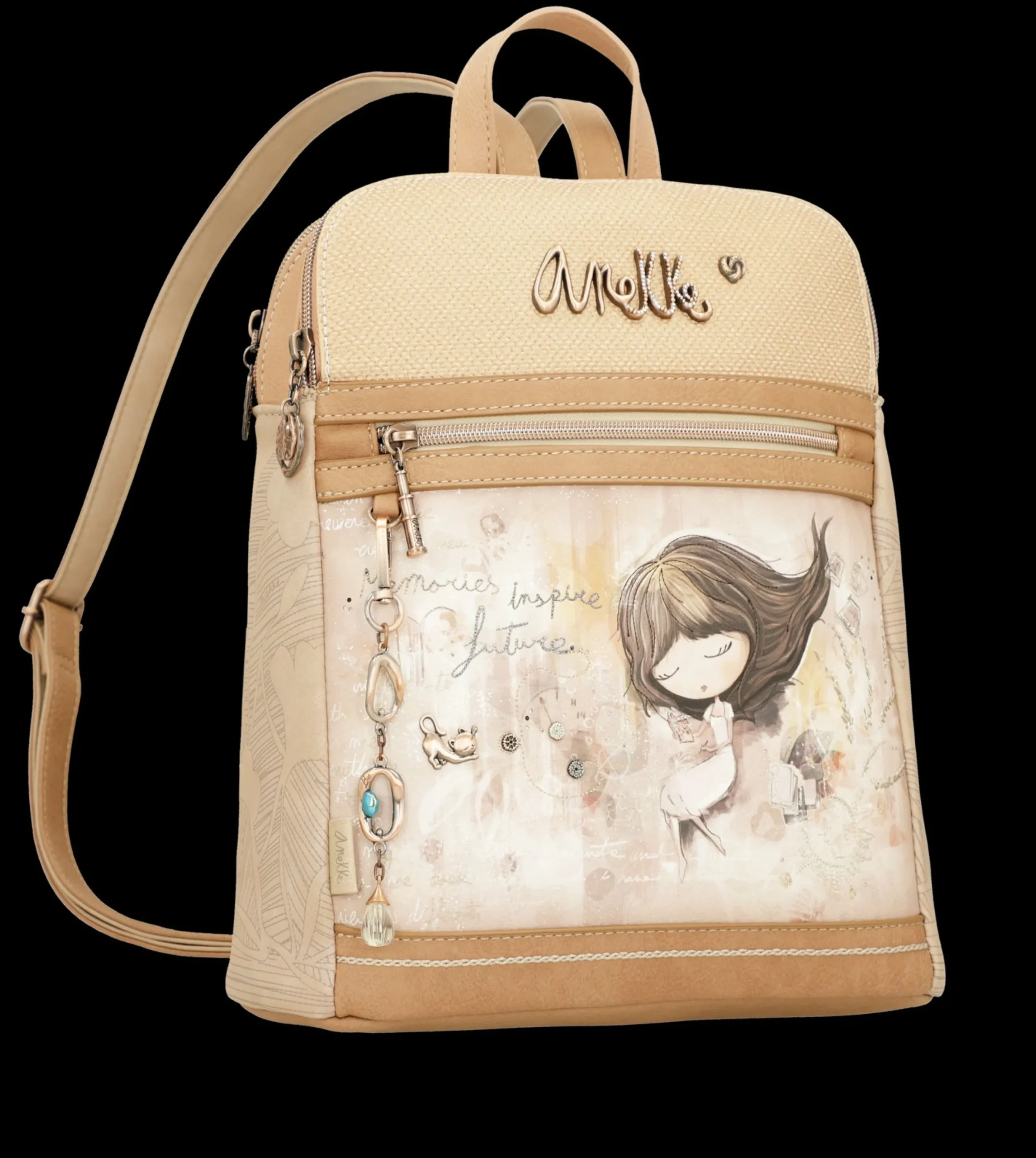 zaino_anekke_elegante_e_f_1.webp Outlet Zaino elegante e funzionale con tasca frontale e spallacci regolabili Donna Zaini