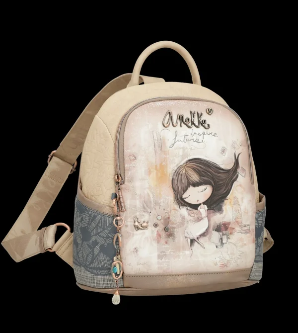 Fashion Zaino spazioso ed elegante con illustrazione esclusiva Donna Zaini