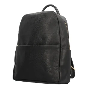 New Zaino con chiusura zip in vera pelle Donna Zaini