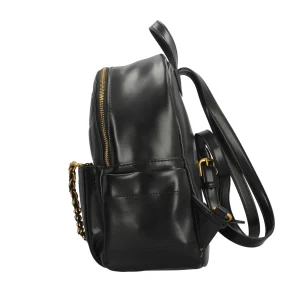 Outlet Zaino Donna con Logo in Rilievo e Catena Decorativa Donna Zaini