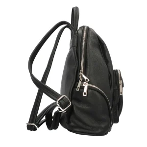 Hot Zaino in pelle doppia zip Donna Zaini