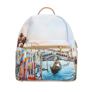 Sale Zaino YNot con stampa artistica e tasche multiple Donna Zaini